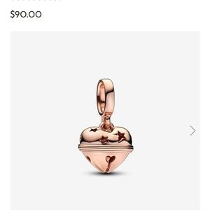 Authentic Pandora Festive Bell Dangle Charm